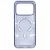 Пластиковая накладка Luxury Case с MagSafe совместимая с iPhone 17 Pro прозрачно-синяя