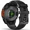 Умные часы Garmin Fenix 8 47 mm AMOLED серый (черный силиконовый ремешок) (010-02904-00)