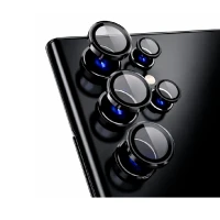 Защитное стекло на камеру черное для Samsung S24 Ultra