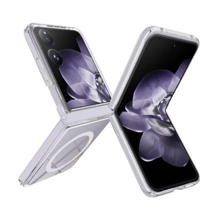 Противоударная накладка Cabal Premium Clear Case c MagSafe совместимая с Ксиаоми МиМих Flip прозрачная