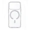 Пластиковая накладка Luxury Case с MagSafe совместимая с iPhone 17 Pro прозрачная