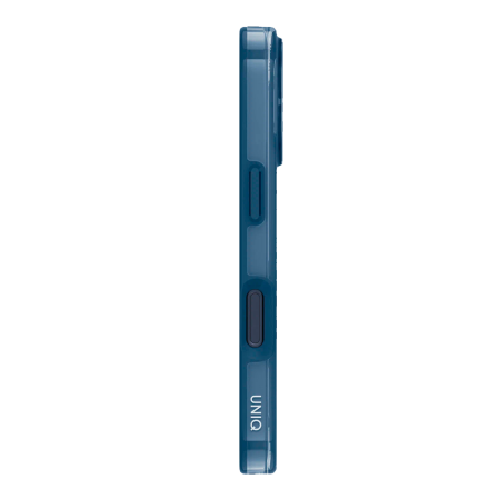Пластиковая накладка Uniq Clario с Magsafe совместимая с 17 Pro Max синяя
