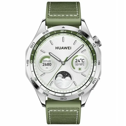 Умные часы  Умные часы Huawei Watch GT 4 (PNX-B19) 46 mm Green (зеленые) плетеный ремешок