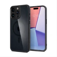 Противоударная накладка SPIGEN с MagSafe совместимая с iPhone 15 Pro (Ultra Hybrid) затемненная