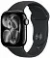 Apple Watch Series 11, 42 мм, корпус из алюминия цвета «чёрная смола», спортивный ремешок цвета «черный» M/L (MEQU4)