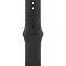 Apple Watch Series 11, 42 мм, корпус из алюминия цвета «чёрная смола», спортивный ремешок цвета «черный» M/L (MEQU4)
