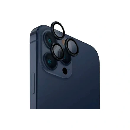 Защитное стекло на камеру совместимый с iPhone 15 Pro/15 Pro Max синий