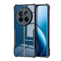 Противоударная накладка Xundd для Realme 12 Pro+ 5G прозрачная с черными бортами