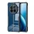 Противоударная накладка Xundd для Realme 12 Pro+ 5G прозрачная с черными бортами