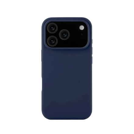 Накладка из эко-кожи Keephone Peekaboo с Magsafe совместимая с 17 Pro синяя