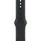 Apple Watch Series 11, 42 мм, корпус из алюминия цвета «чёрная смола», спортивный ремешок цвета «черный» S/M (MF834)