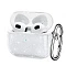 Силиконовый чехол совместимый с AirPods 3 с карабином прозрачный