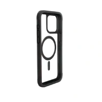 Противоударная накладка Kzdoo Mag Ares с MaagSafe совместимая с iPhone 16 Pro прозрачная черный кант