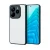 Пластиковая накладка Fashion совместимая с ПОКО X7/Нот 14 Pro 4G прозрачная черный кант