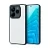 Пластиковая накладка Fashion совместимая с ПОКО X7/Нот 14 Pro 4G прозрачная черный кант