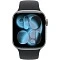 Apple Watch Series 11, 46 мм, корпус из алюминия цвета «серый космос», спортивный ремешок цвета «черный» S/M (MEV04)