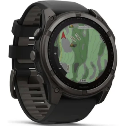 Умные часы Garmin Fenix 8 51 mm AMOLED Sapphire Carbon Gray DLC черный силикон (010-02905-20)