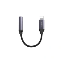 Переходник Yesido Yesido YAU21 Lightning/3,5mm чёрный