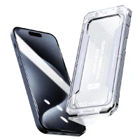 Защитное стекло совместимое с iPhone 16 Plus с аплликатором