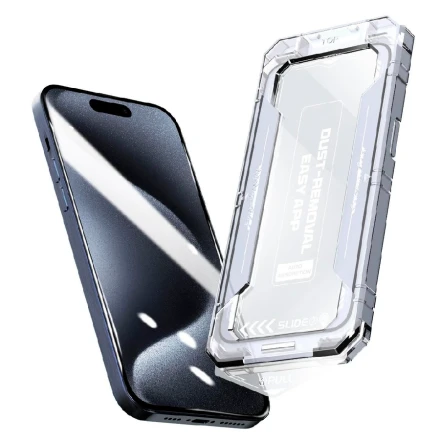 Защитное стекло совместимое с iPhone 16 Plus с аплликатором