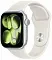 Apple Watch Series 11, 42 мм, корпус из алюминия цвета «серебристый», спортивный ремешок цвета «звездный свет» S/M (MEW34)