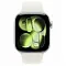 Apple Watch Series 11, 42 мм, корпус из алюминия цвета «серебристый», спортивный ремешок цвета «звездный свет» S/M (MEW34)