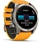 Умные часы Garmin Fenix 8 51 mm AMOLED Titanium Spark Orange/ Graphit (графит с оранжевым ремешком) (Titanium with silicone band) (010-02905-10)