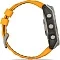 Умные часы Garmin Fenix 8 51 mm AMOLED Titanium Spark Orange/ Graphit (графит с оранжевым ремешком) (Titanium with silicone band) (010-02905-10)