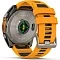 Умные часы Garmin Fenix 8 51 mm AMOLED Titanium Spark Orange/ Graphit (графит с оранжевым ремешком) (Titanium with silicone band) (010-02905-10)