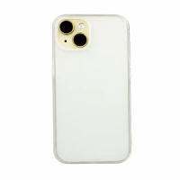 Силиконовая накладка Kzdoo Q Series совместимая с iPhone 15 Plus прозрачная матовая