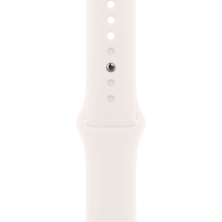 Apple Watch Series 11, 46 мм, корпус из алюминия цвета «розовое золото», спортивный ремешок цвета «светлый румянец» S/M (MEV64)