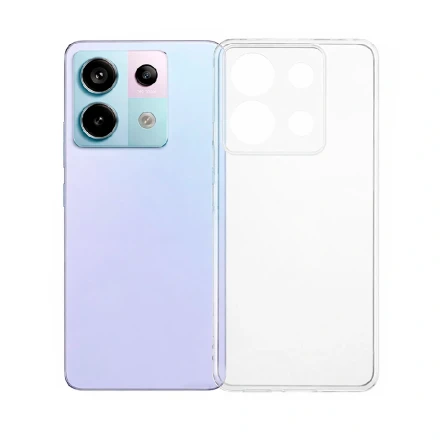 Силиконовая накладка Partner совместимый с Кмиаоми Note 13 Pro 5G/Poco X6 прозрачная