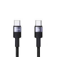 Кабель Usams Type-C/Type-C (SJ724) 1м 60W черный