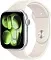 Apple Watch Series 11, 46 мм, корпус из алюминия цвета «серебристый», спортивный ремешок цвета «звездный свет» M/L (MEWC4)