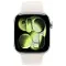Apple Watch Series 11, 46 мм, корпус из алюминия цвета «серебристый», спортивный ремешок цвета «звездный свет» M/L (MEWC4)