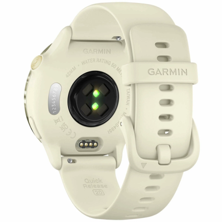 Умные часы Garmin VivoActive 6 лунно-золотистый с ремешком цвета слоновой кости (010-02985-41)