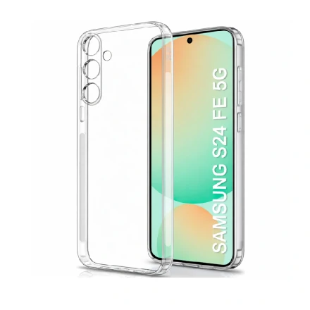 Силиконовая накладка Partner совместимая с Samsung Galaxy S24 FE прозрачная