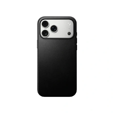 Кожанная накладка KZDOO Mag Noble Collection с MagSafe совместимая с iPhone 17 Pro черная
