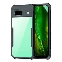 Противоударная накладка Xundd для Google Pixel 8A прозрачная с черными бортами