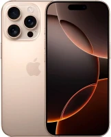 Смартфон  Apple iPhone 16 Pro 256GB eSim desert titanium (пустынный титан) обмененный, без коробки (новый, не активированный, без RuStore) гарантия 1 год