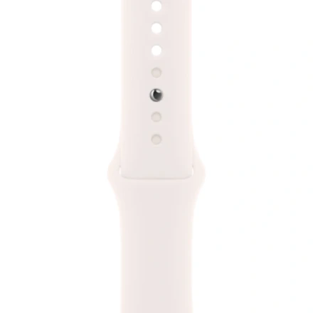 Apple Watch Series 11, 46 мм, корпус из алюминия цвета «розовое золото», спортивный ремешок цвета «светлый румянец» S/M (MWV64)