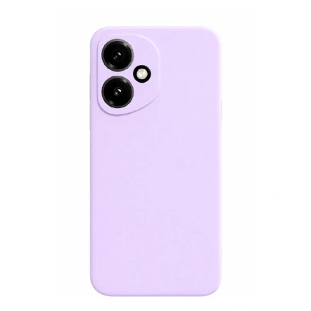 Накладка Silicone Case совместимая с Honor 400 светло-фиолетовая