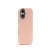 Накладка из эко-кожи Kzdoo Noble Collection совместимая с iPhone 16 Plus розовая
