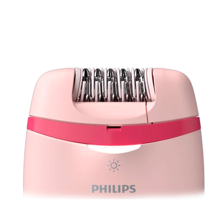 Эпилятор Philips (BRE285) Satinelle Essential (7акссесуаров)  розовый