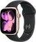 Apple Watch Series 11, 42 мм, корпус из алюминия цвета «розовое золото», спортивный ремешок цвета «черный» S/M (MEW24)