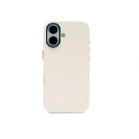 Накладка из эко-кожи Kzdoo Noble Collection совместимая с iPhone 16 Plus белая