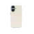 Накладка из эко-кожи Kzdoo Noble Collection совместимая с iPhone 16 Plus белая