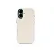 Накладка из эко-кожи Kzdoo Noble Collection совместимая с iPhone 16 Plus белая