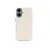 Накладка из эко-кожи Kzdoo Noble Collection совместимая с iPhone 16 Plus белая