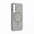 Накладка Silicone Case с MagSafe совместимая с Samsung S25 Plus/S24 Plus серая